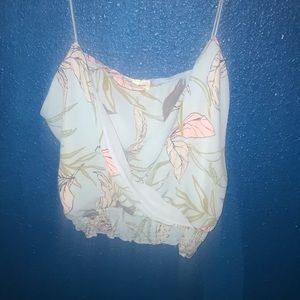 Cute Spaghetti strap stretchy crop top.